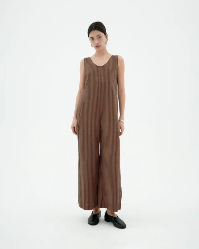 Janis Baggy Jumpsuit Striped Brown sold by Ivalo.com