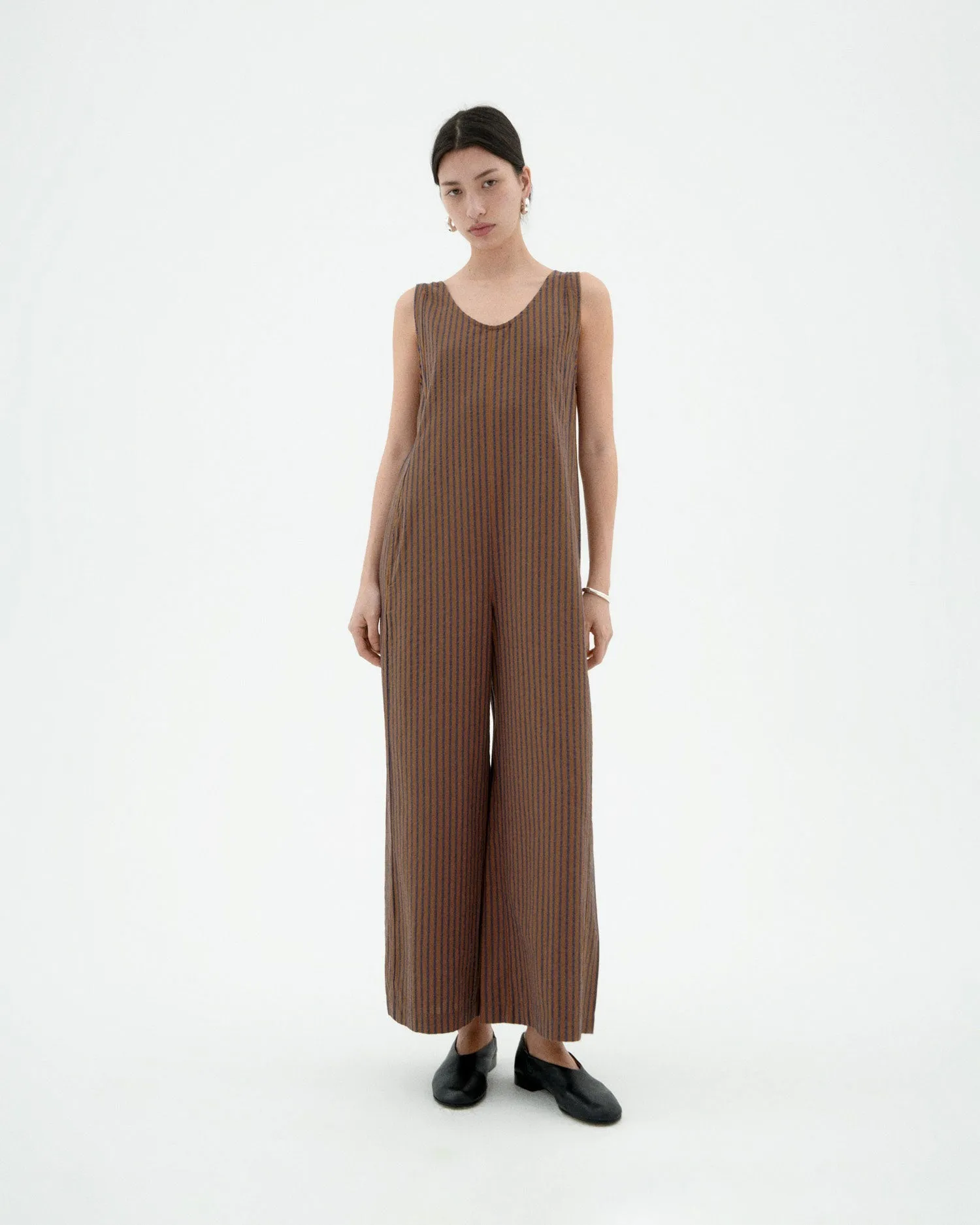 Janis Baggy Jumpsuit Striped Brown sold by Ivalo.com