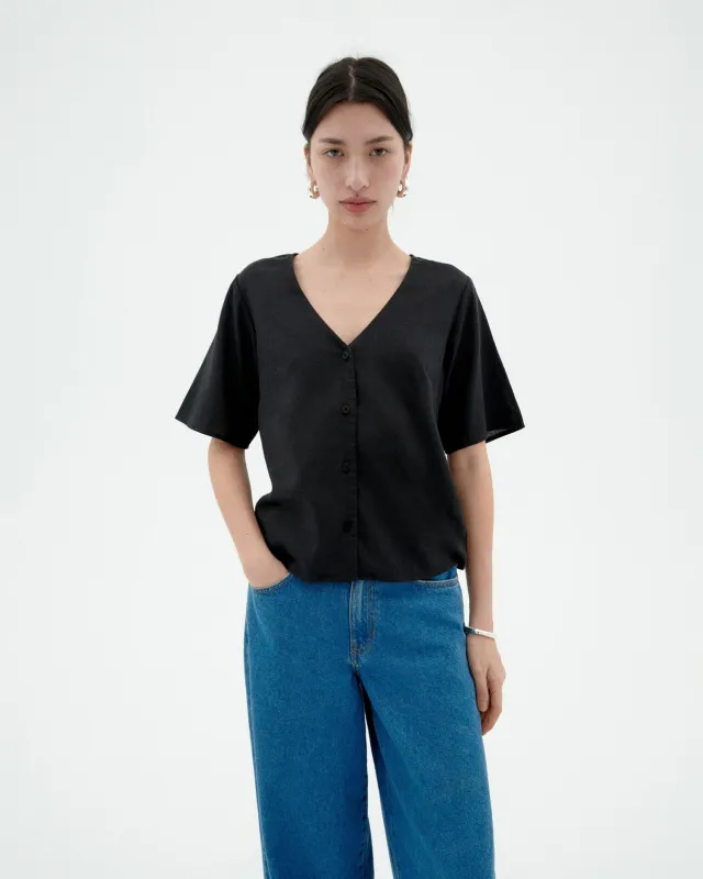 Libelula hemp Blouse Black sold by Ivalo.com