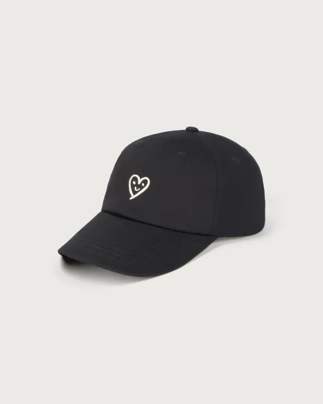 Cute Heart Cap Black sold by Ivalo.com