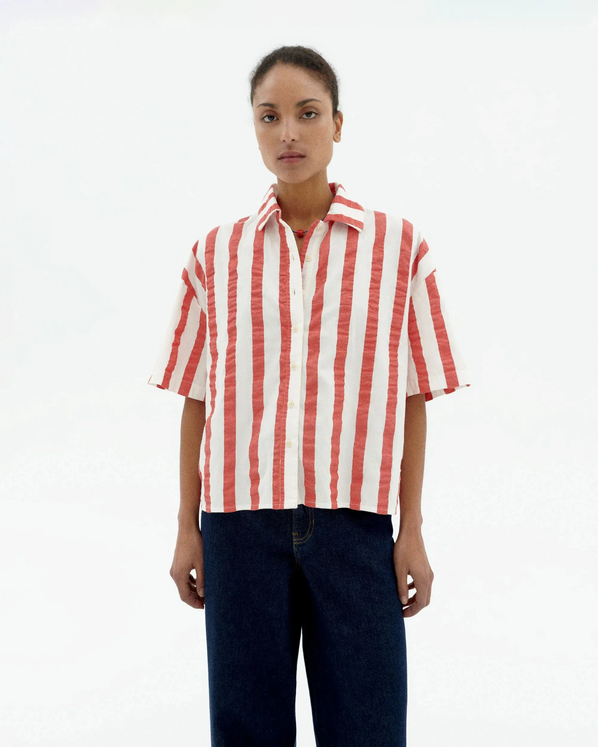 Anna Shirt Red Stripes sold by Ivalo.com