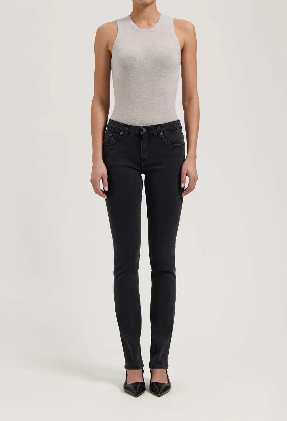 Faye Low Slim Jeans Stone Black sold by Ivalo.com