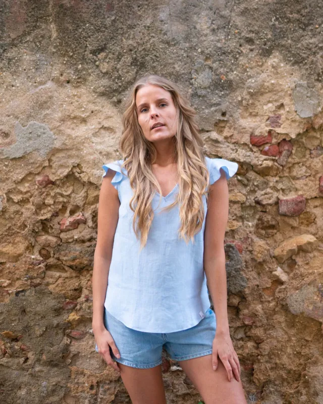 Sofia Top Sky Blue sold by Ivalo.com