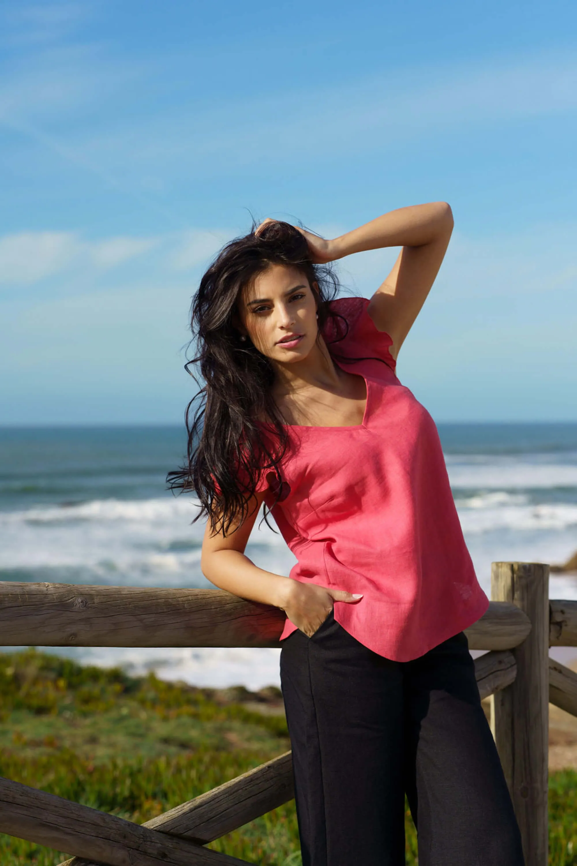 Sofia Top Sunset Coral sold by Ivalo.com