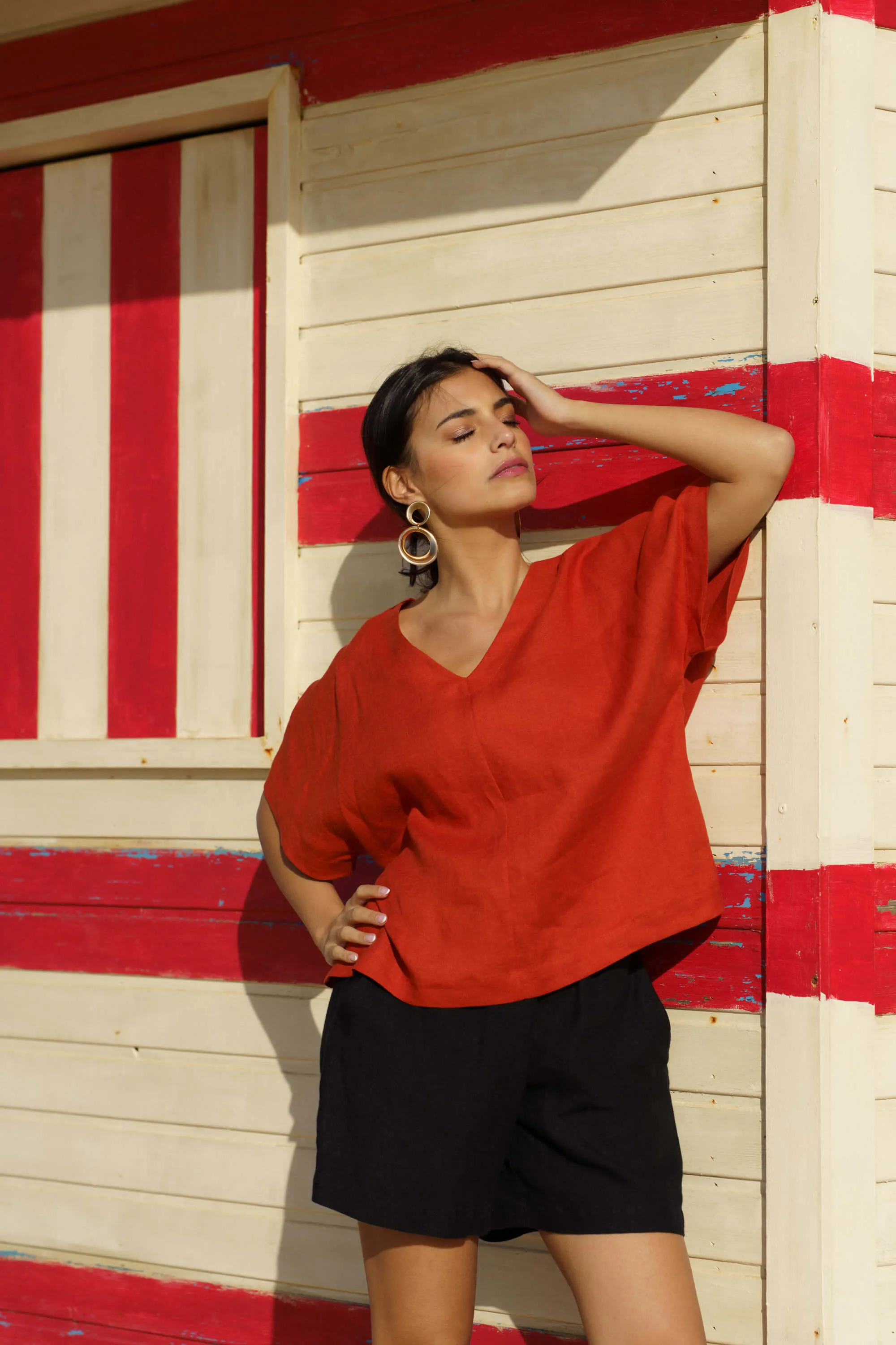 Savanna Top Burnt Orange sold by Ivalo.com