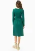 Long-Sleeved Organic Cotton Jersey Dress Deep Emerald sold by Ivalo.com