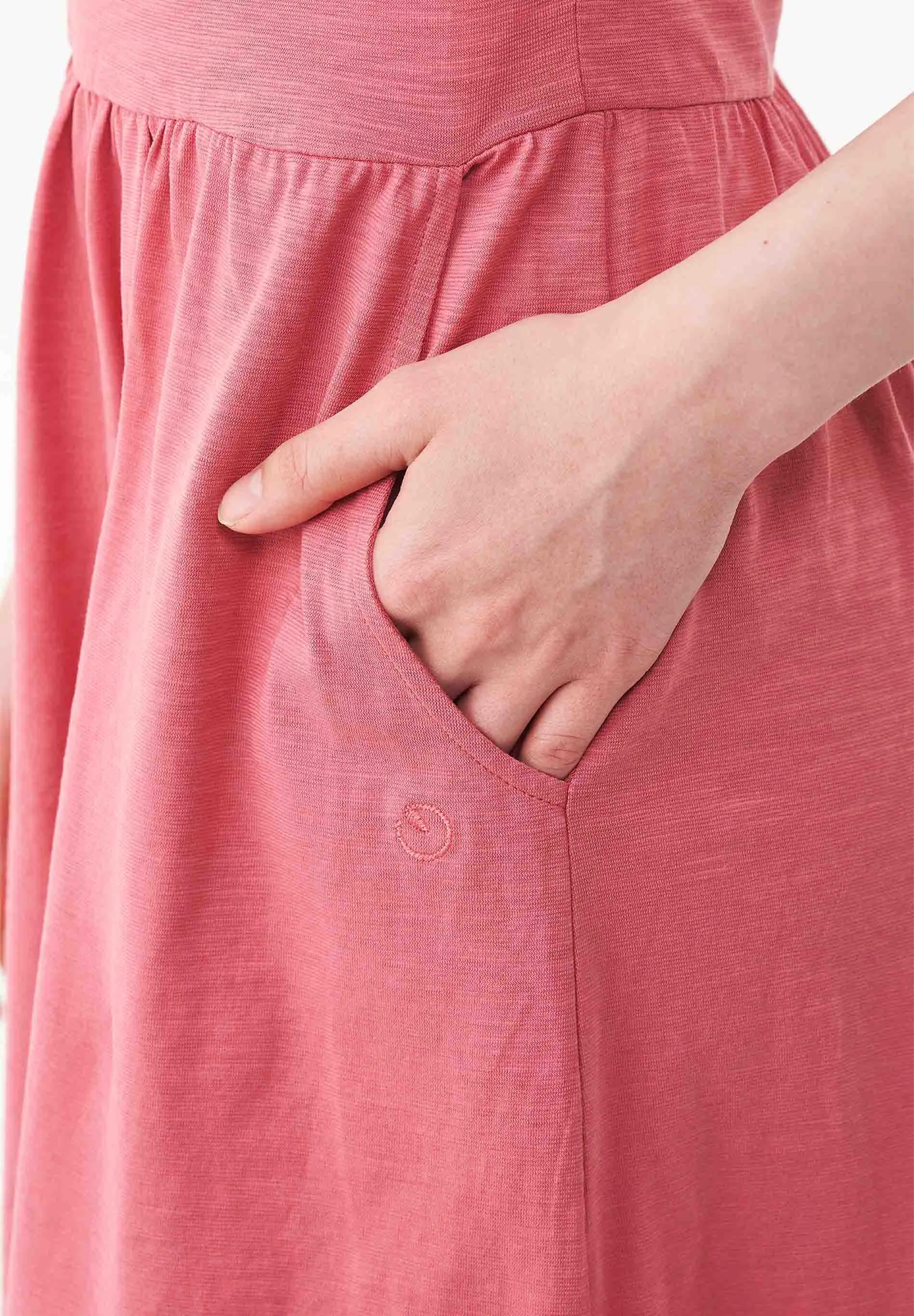 Slub Jersey Dress With Side Pockets Desert Rose sold by Ivalo.com product image thumbnail 5