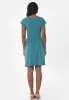 Slub Jersey Dress With Side Pockets Petrol Green sold by Ivalo.com