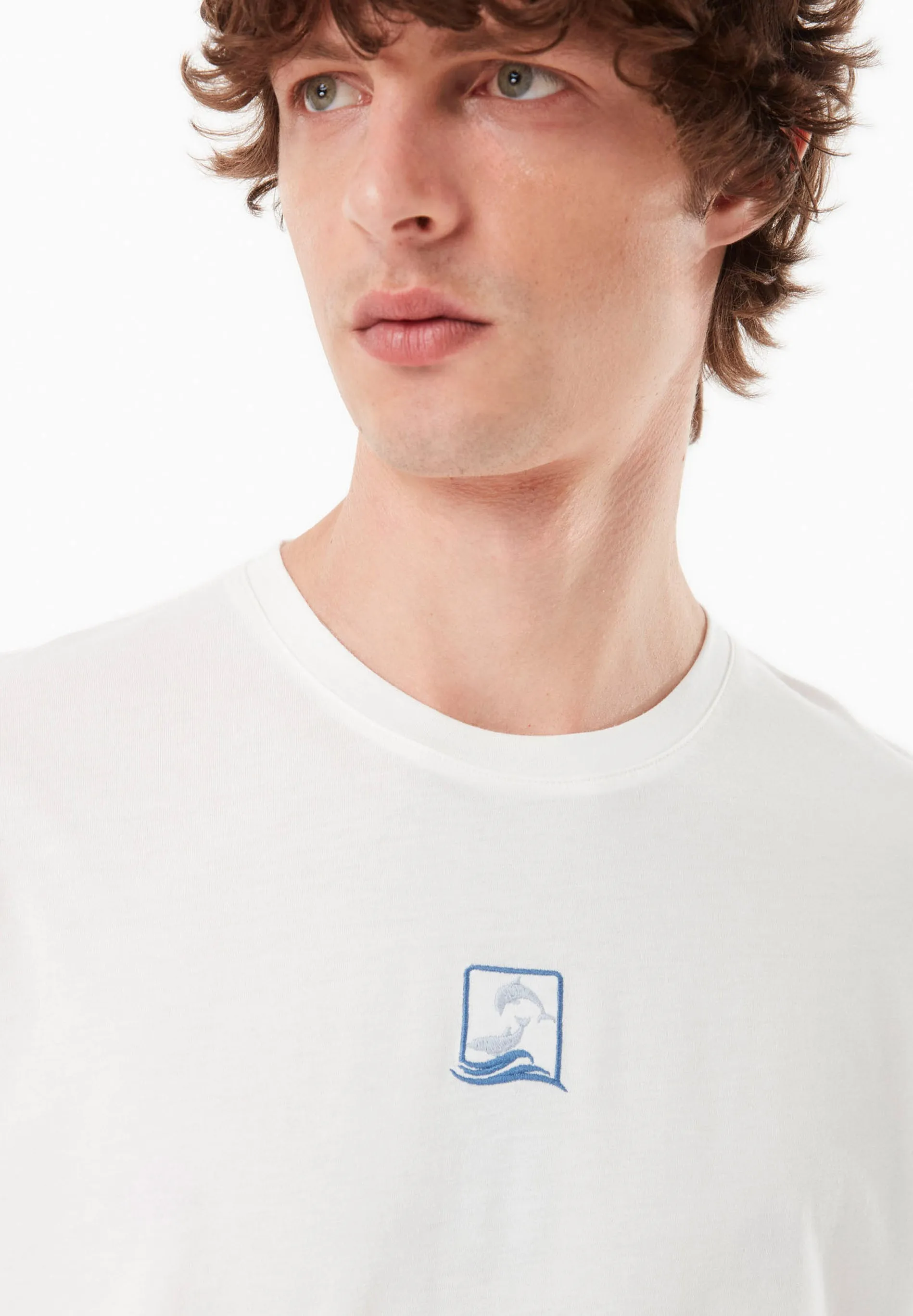 Men's Dolphin Modal Blend T-Shirt Off White sold by Ivalo.com product image thumbnail 2