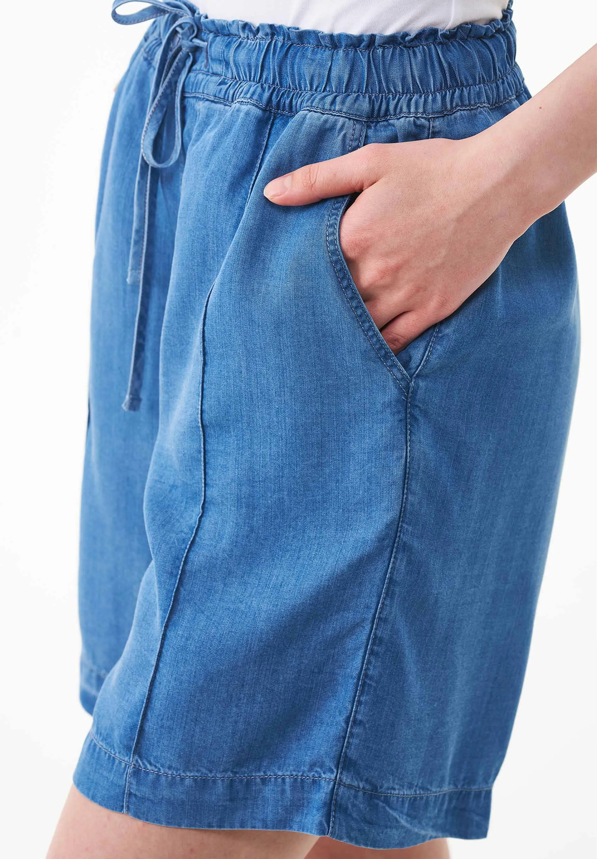 Lyocell Denim Shorts Light Blue sold by Ivalo.com product image thumbnail 2