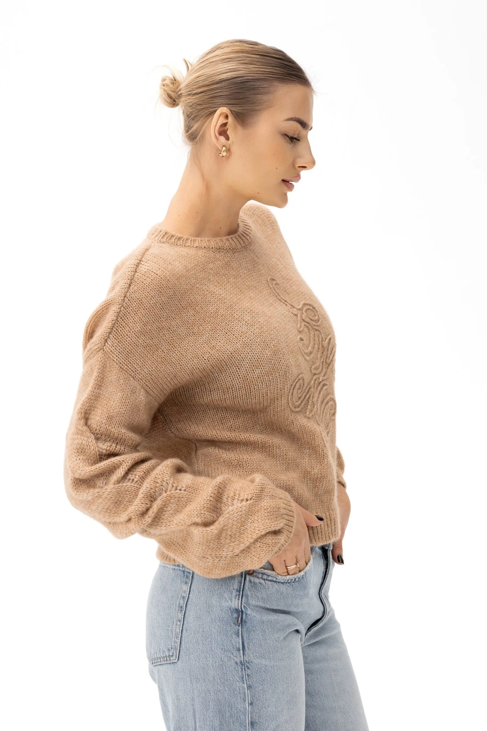 Vero Alpaca Blend Knit Sweater Caramel sold by Ivalo.com product image thumbnail 3