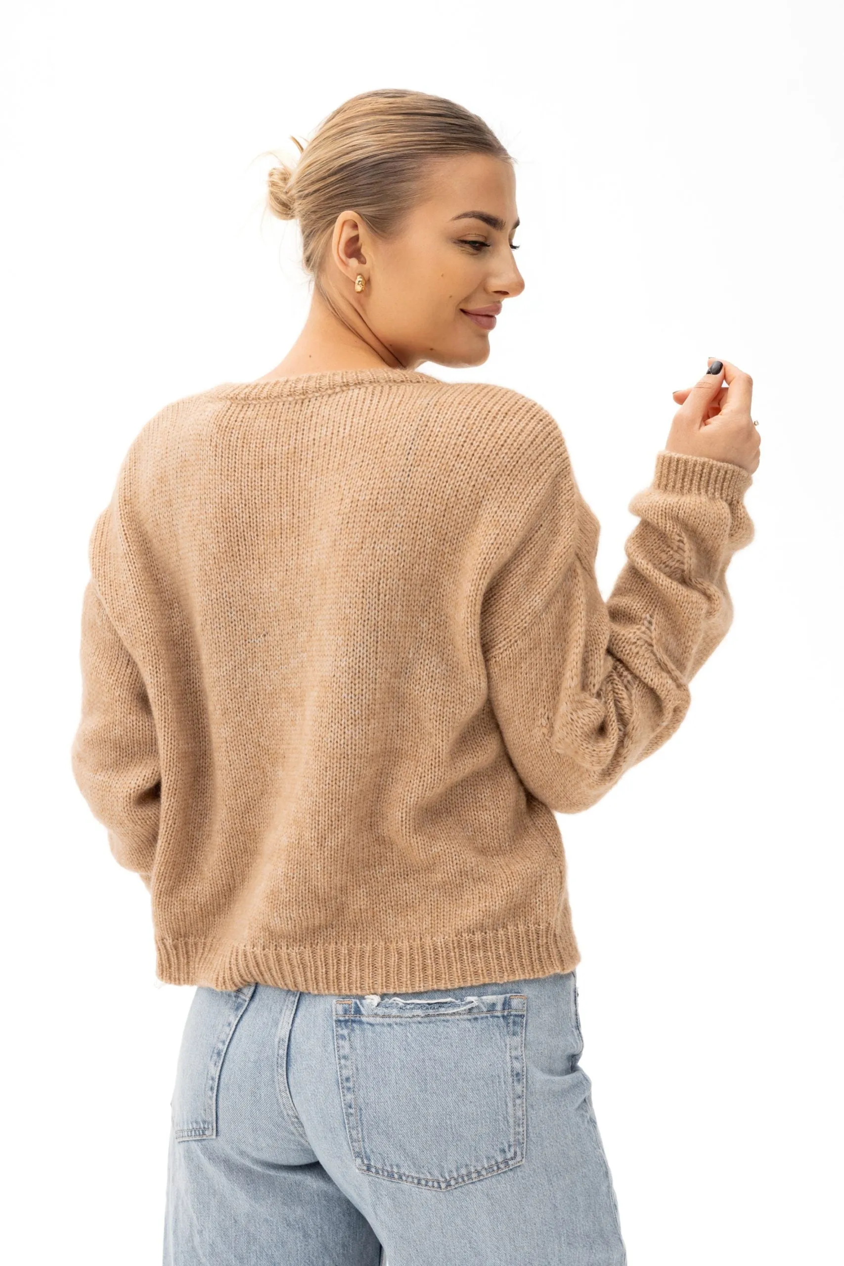 Vero Alpaca Blend Knit Sweater Caramel sold by Ivalo.com product image thumbnail 2
