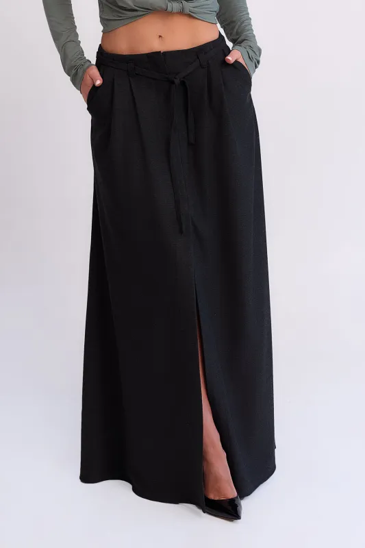 Marie Wool Blend Maxi Skirt Steel sold by Ivalo.com