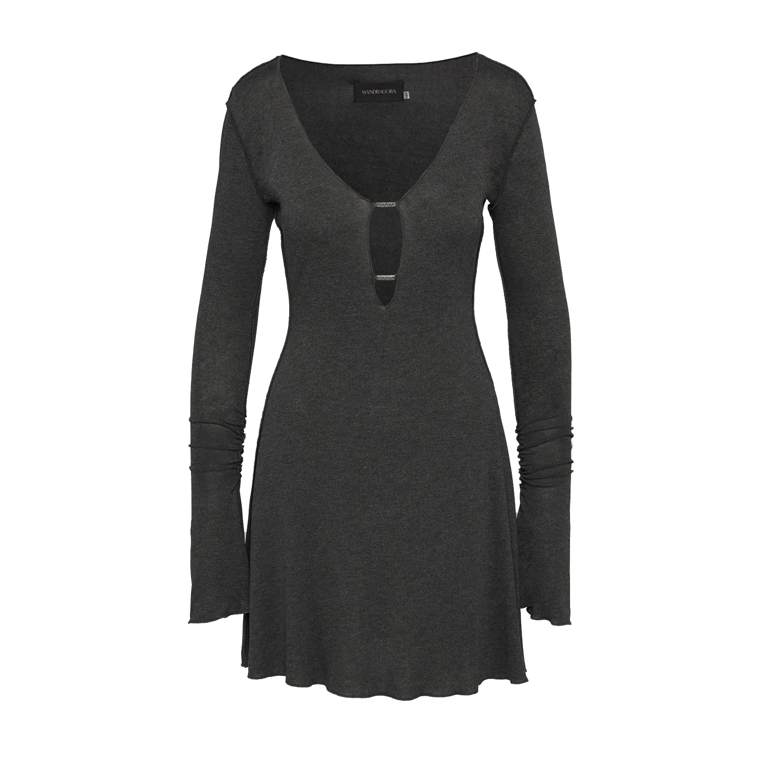Chloe Deep Neckline Mini Dress Anthracite sold by Ivalo.com product image thumbnail 4