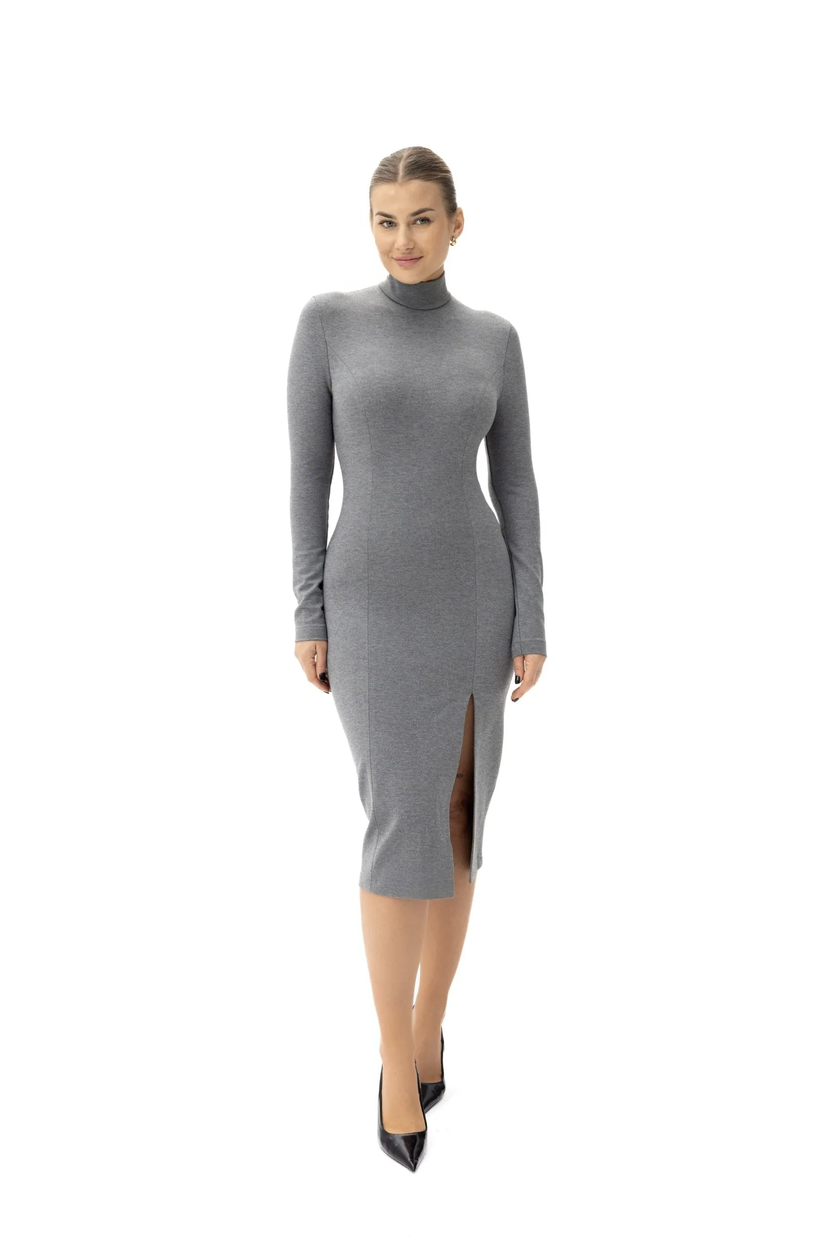 Laurell Elegant Knee-Length Dress Grey sold by Ivalo.com