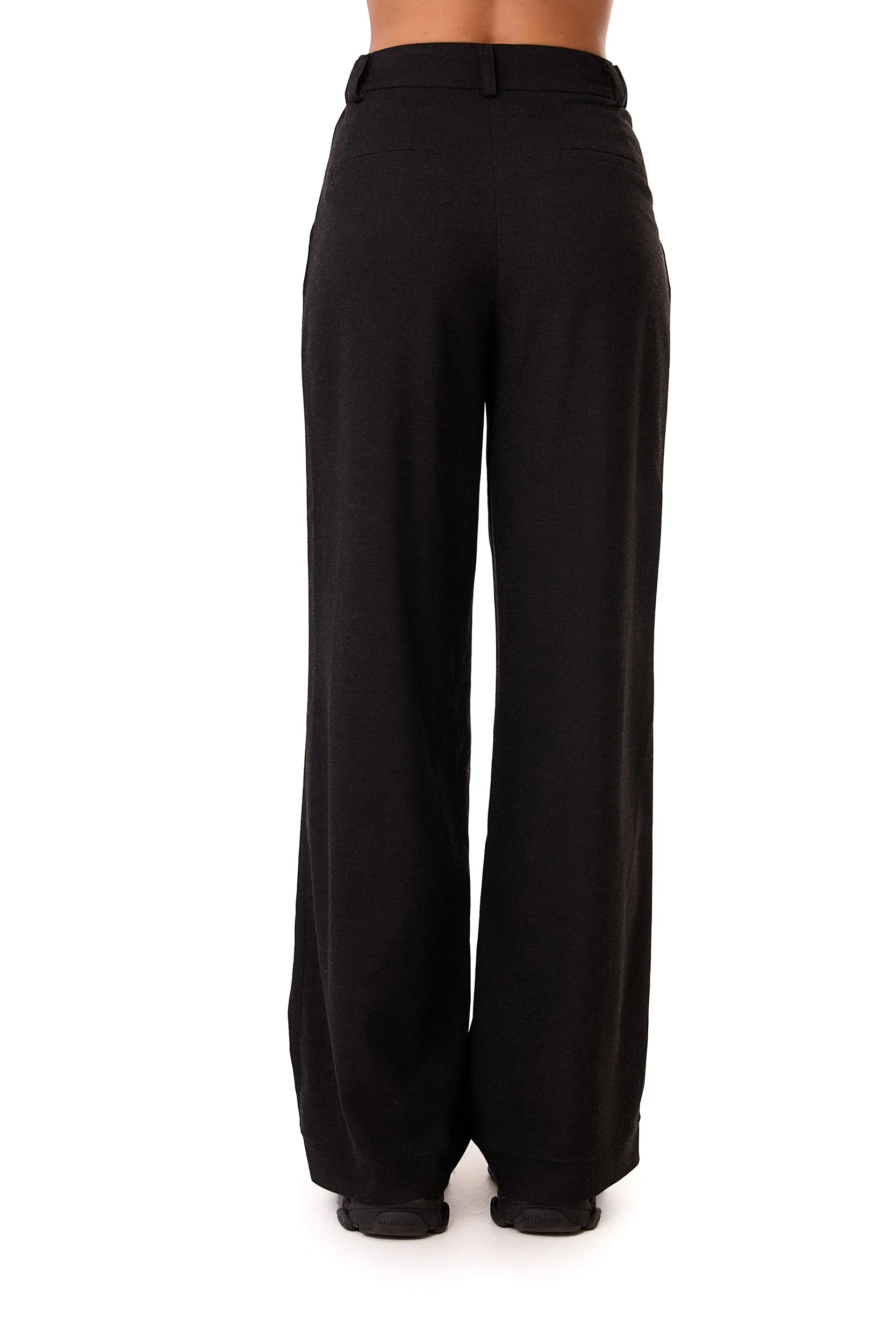 Klaro Pleated Wool Blend Trousers Black sold by Ivalo.com product image thumbnail 2