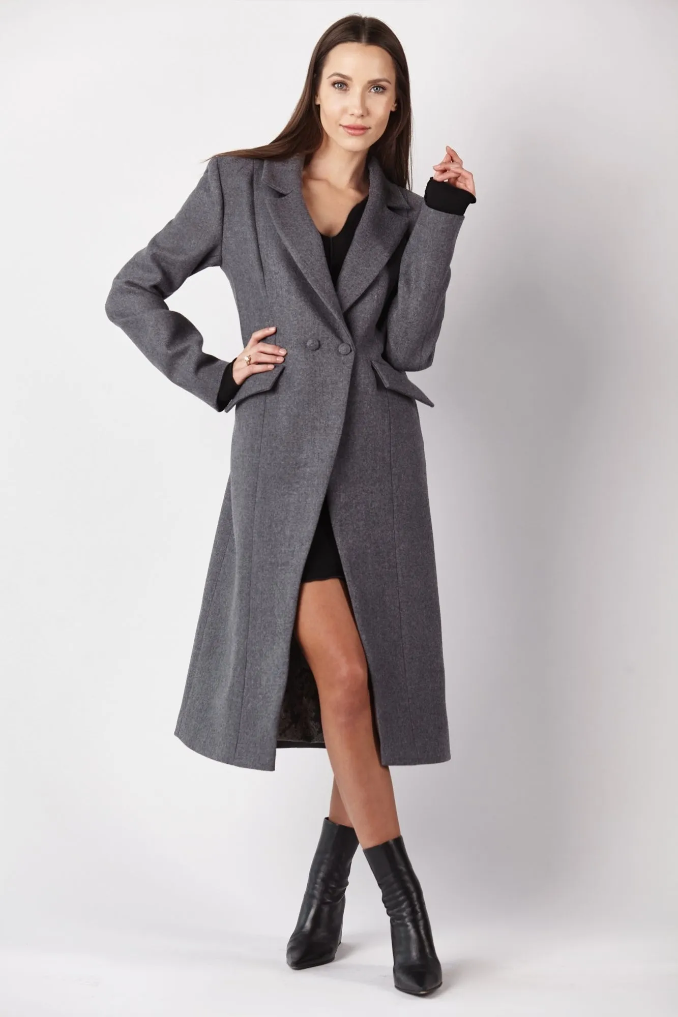 Classic Wool Coat Extravagant Grey sold by Ivalo.com