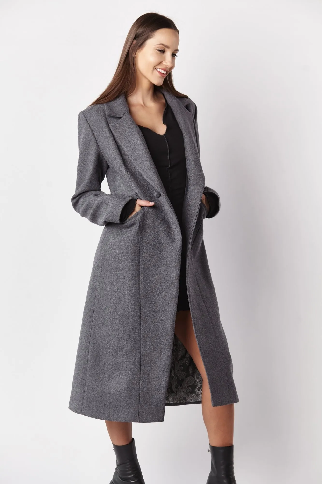 Classic Wool Coat Extravagant Grey sold by Ivalo.com product image thumbnail 3