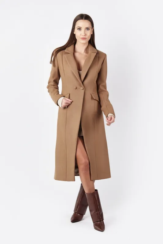 Classic Wool Coat Caramel sold by Ivalo.com