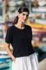 Short Sleeve Cashmere Cardigan Dark navy sold by Ivalo.com
