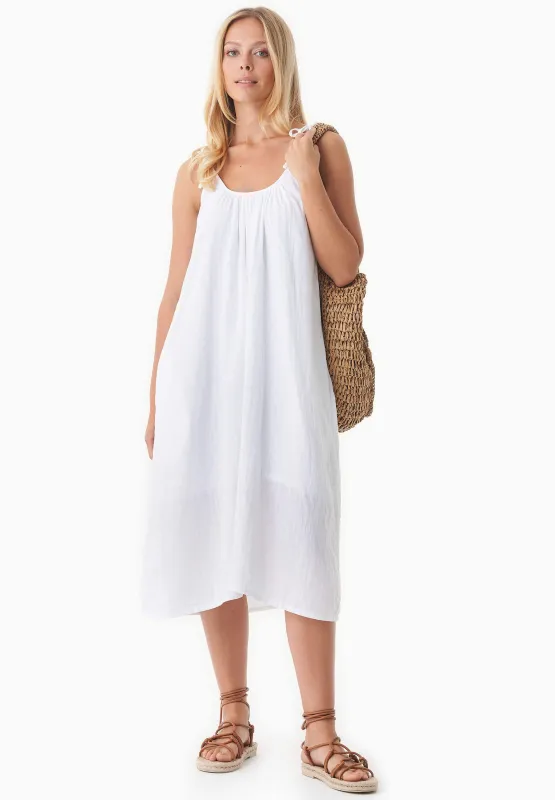 Muslin Summer Dress White sold by Ivalo.com