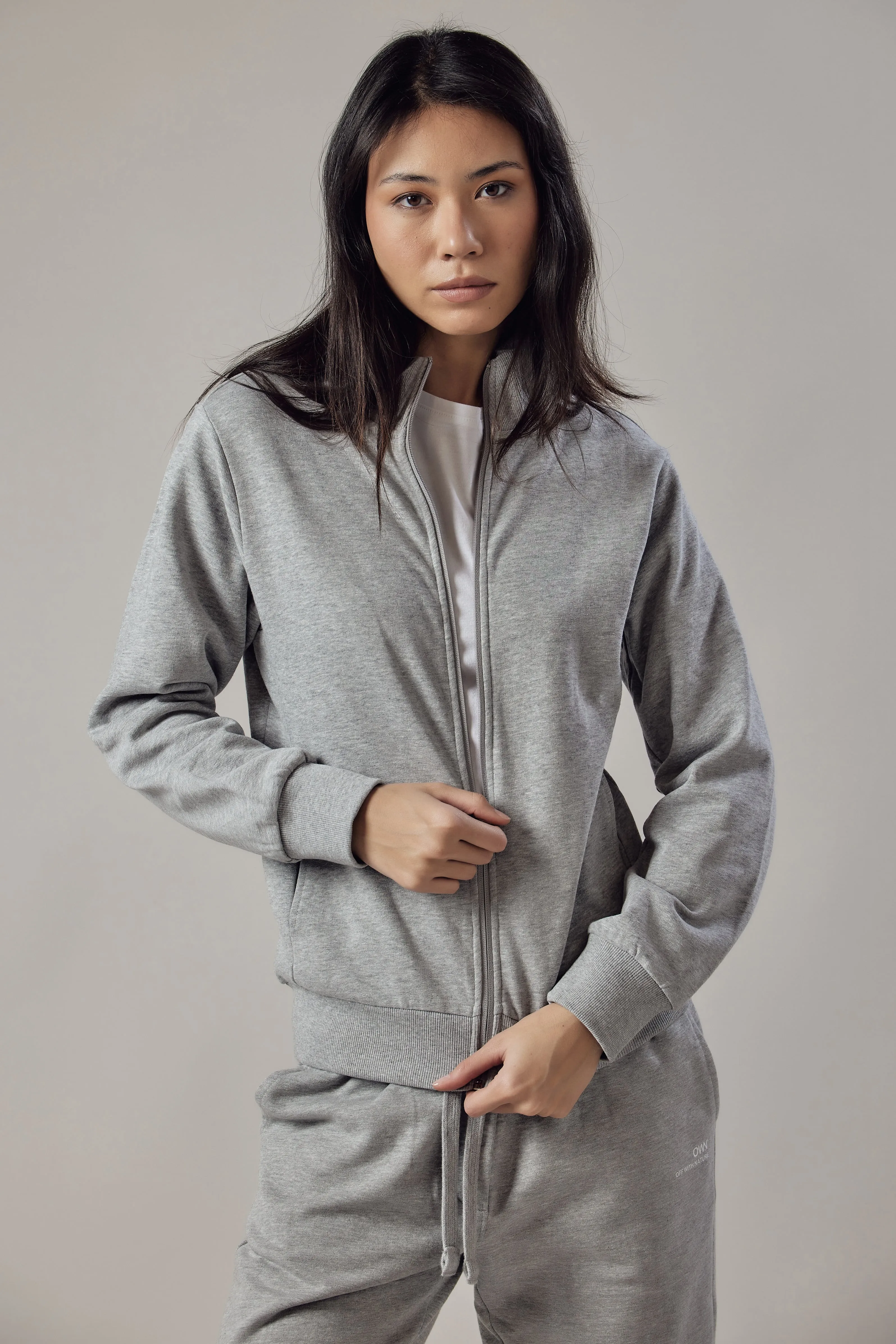 Women's High Neck Zip Up Sweatshirt sold by Ivalo.com product image thumbnail 2