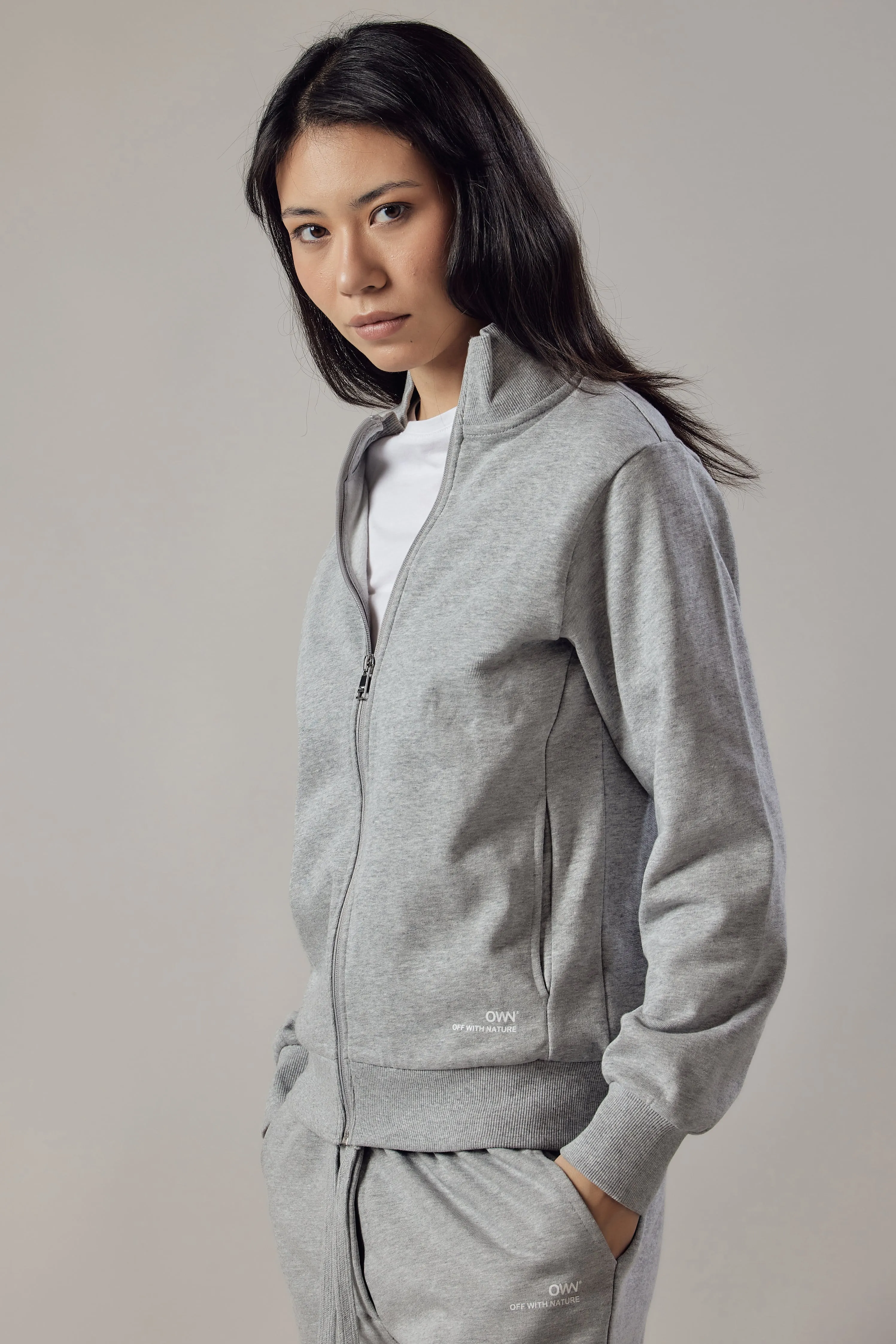 Women's High Neck Zip Up Sweatshirt sold by Ivalo.com product image thumbnail 3