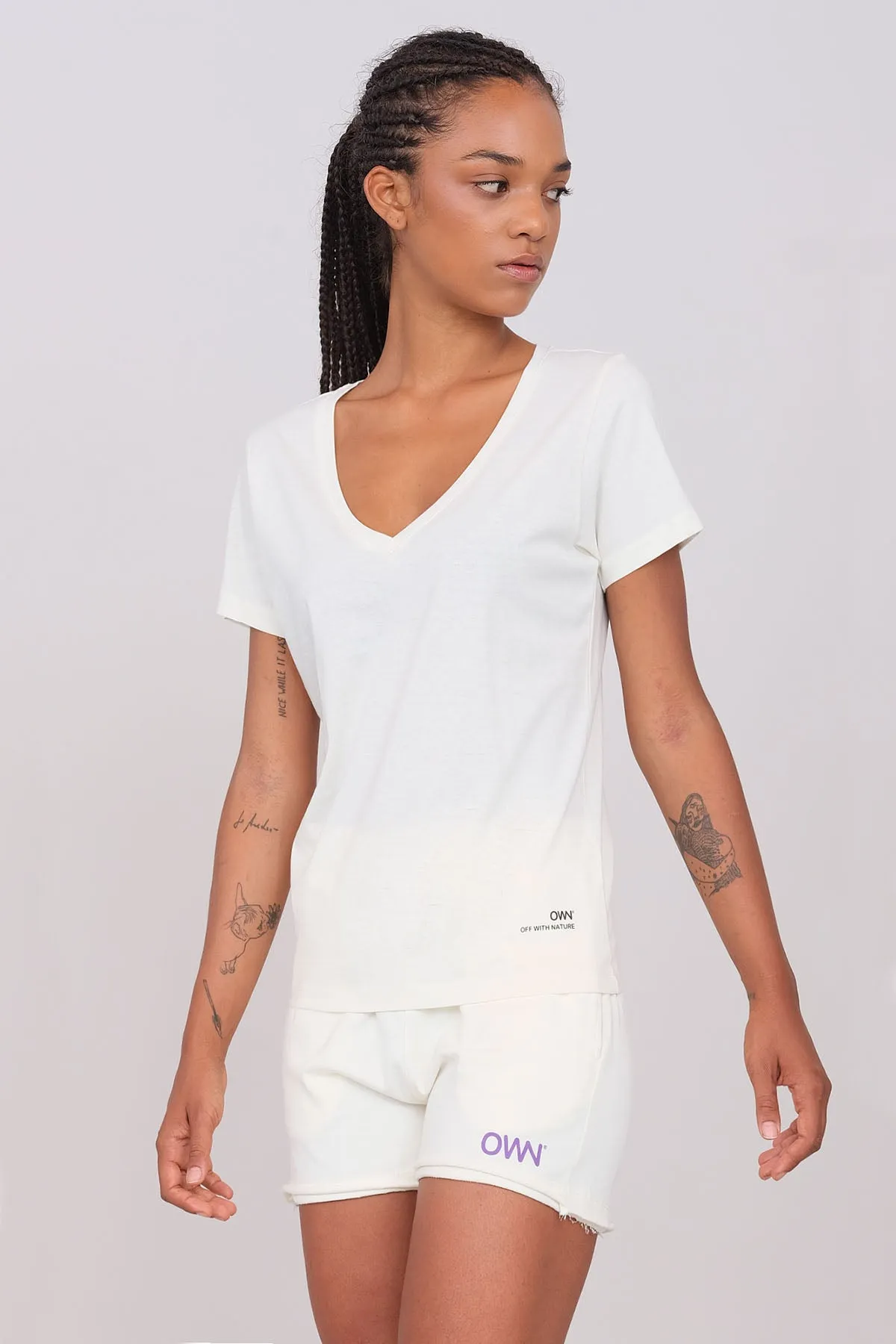 Women's Deep V-Neck T-Shirt sold by Ivalo.com