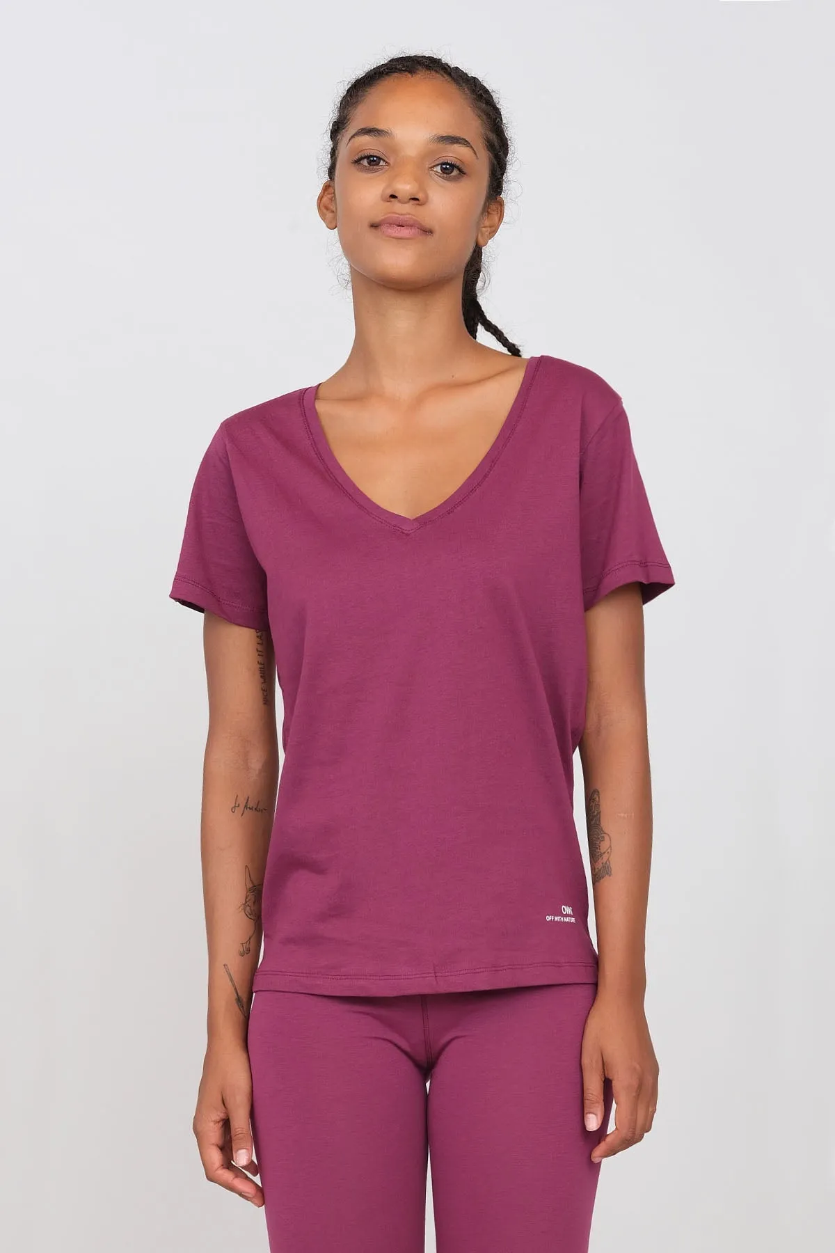 Women's Deep V-Neck T-Shirt sold by Ivalo.com product image thumbnail 2
