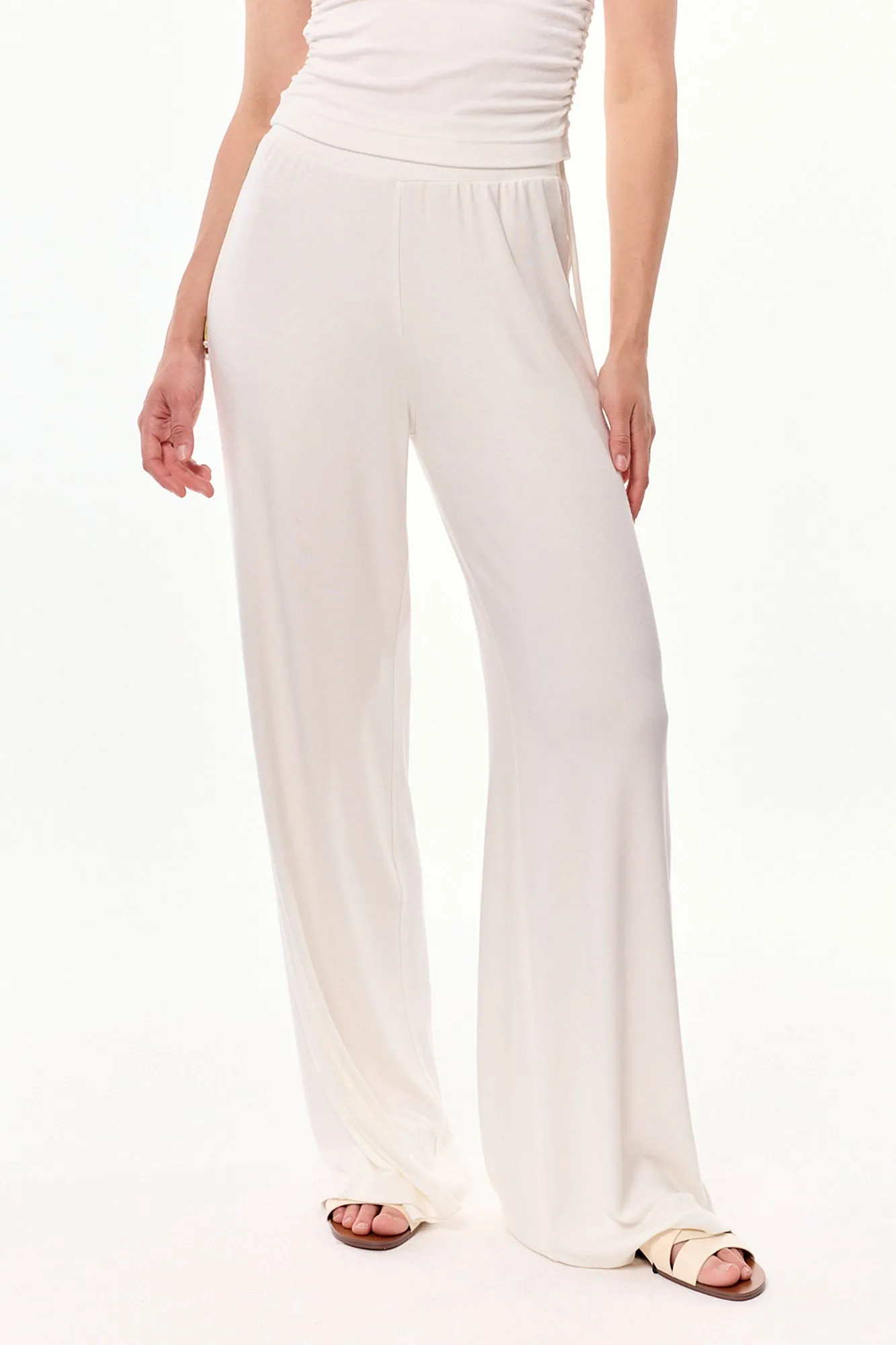Ivy High Waist Viscose Pants Ecru sold by Ivalo.com product image thumbnail 3