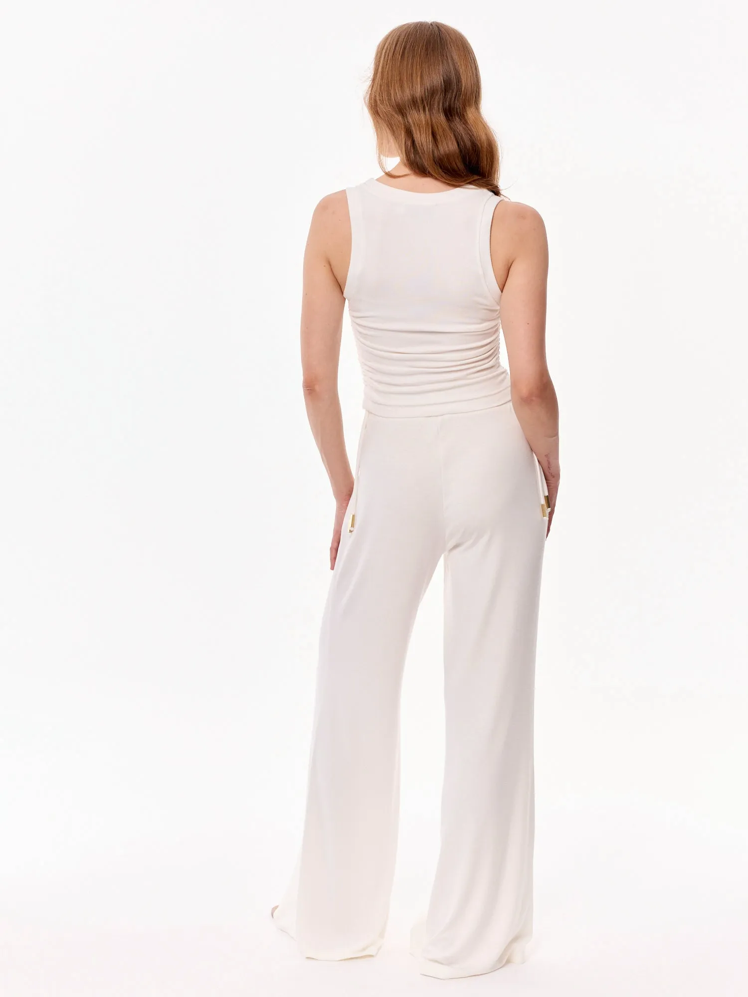 Ivy High Waist Viscose Pants Ecru sold by Ivalo.com product image thumbnail 5