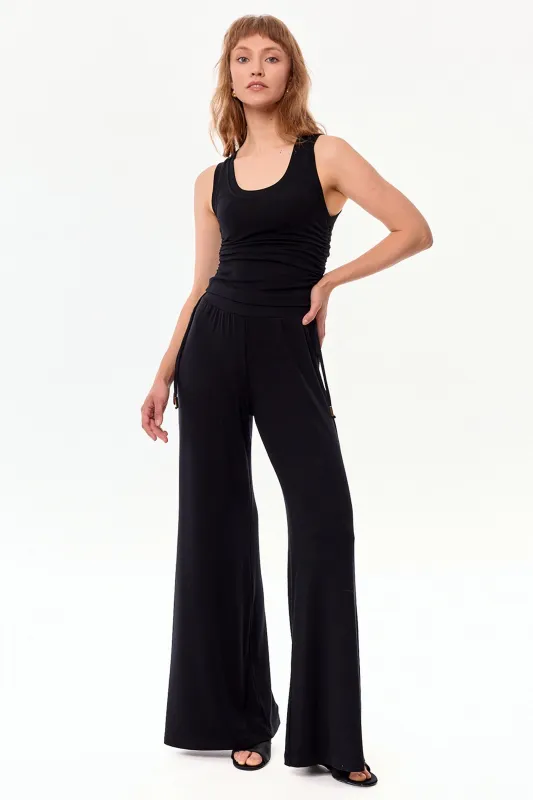 Ivy High Waist Viscose Pants Black sold by Ivalo.com