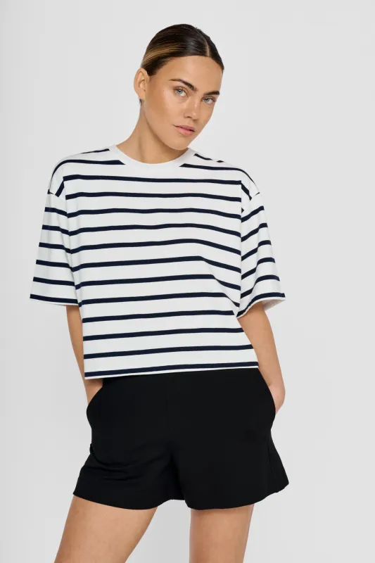 Tibi T-Shirt Striped White sold by Ivalo.com