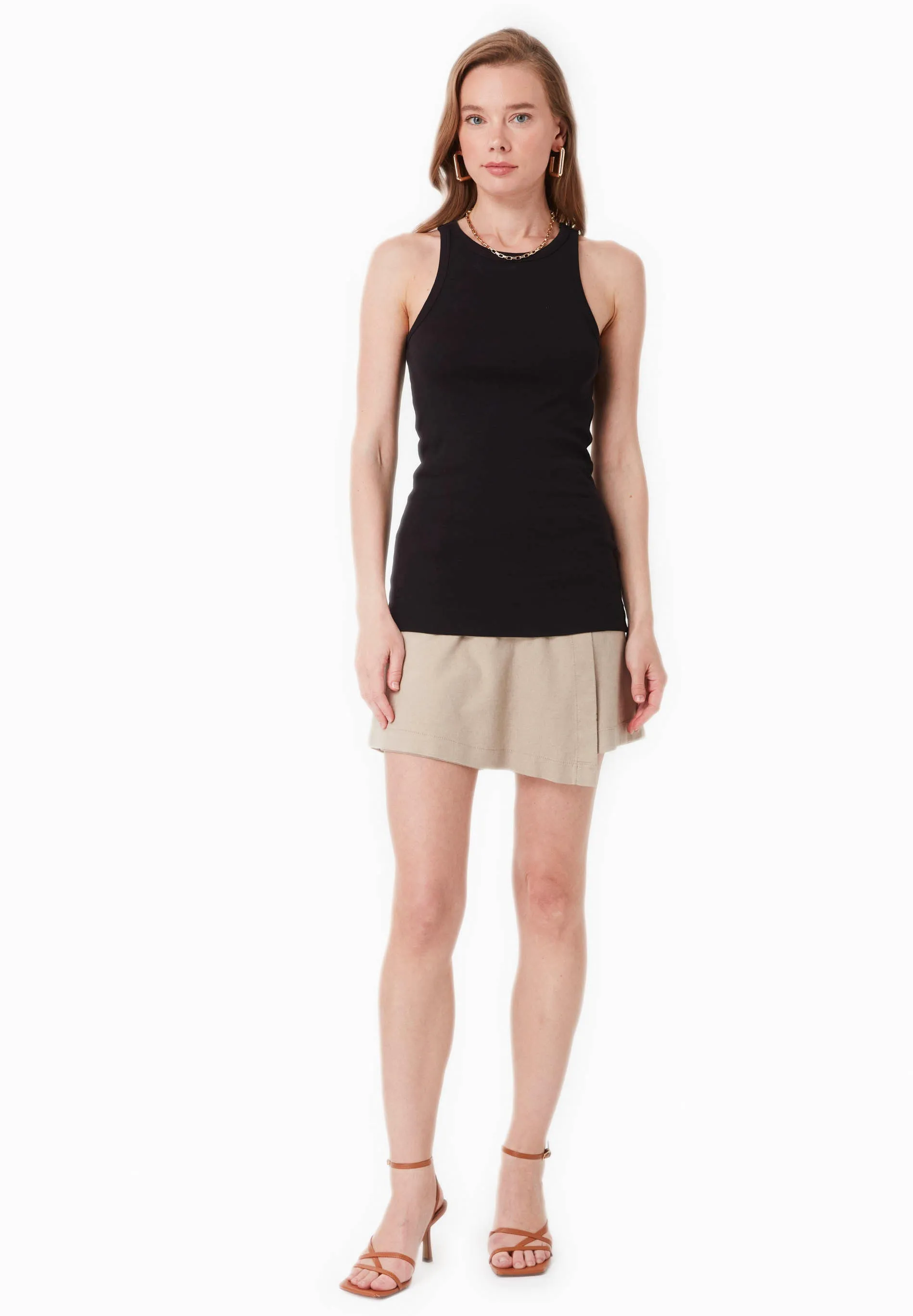 Women's High Neckline Ribbed Top Black sold by Ivalo.com product image thumbnail 3