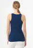 Women's High Neckline Ribbed Top Navy sold by Ivalo.com