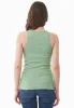 Women's High Neckline Ribbed Top Matcha Green sold by Ivalo.com
