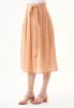 Organic Cotton Voile Midi Skirt Indian Tan sold by Ivalo.com