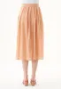 Organic Cotton Voile Midi Skirt Indian Tan sold by Ivalo.com