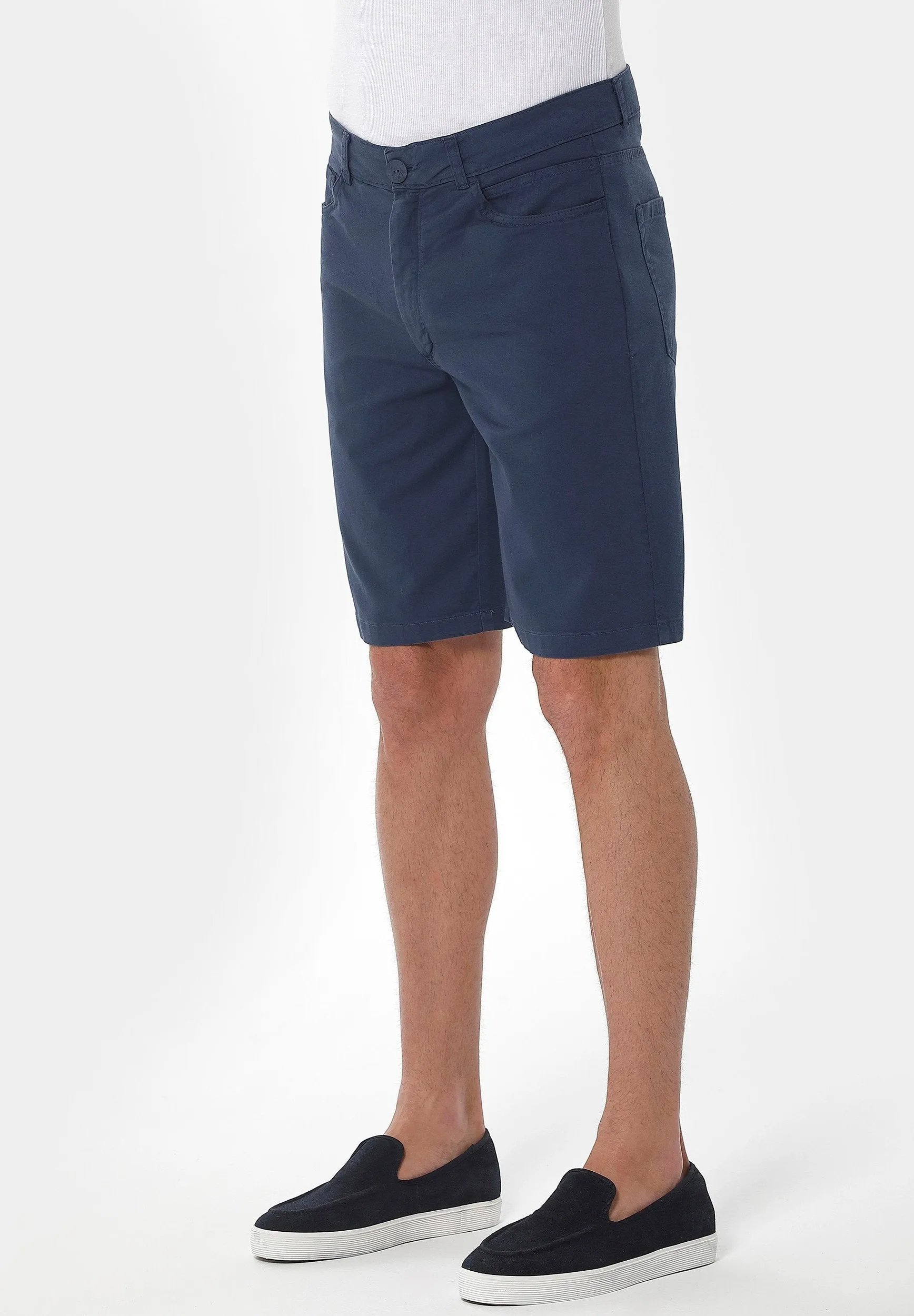 Men's Five-Pocket Organic Cotton Shorts Navy sold by Ivalo.com product image thumbnail 3
