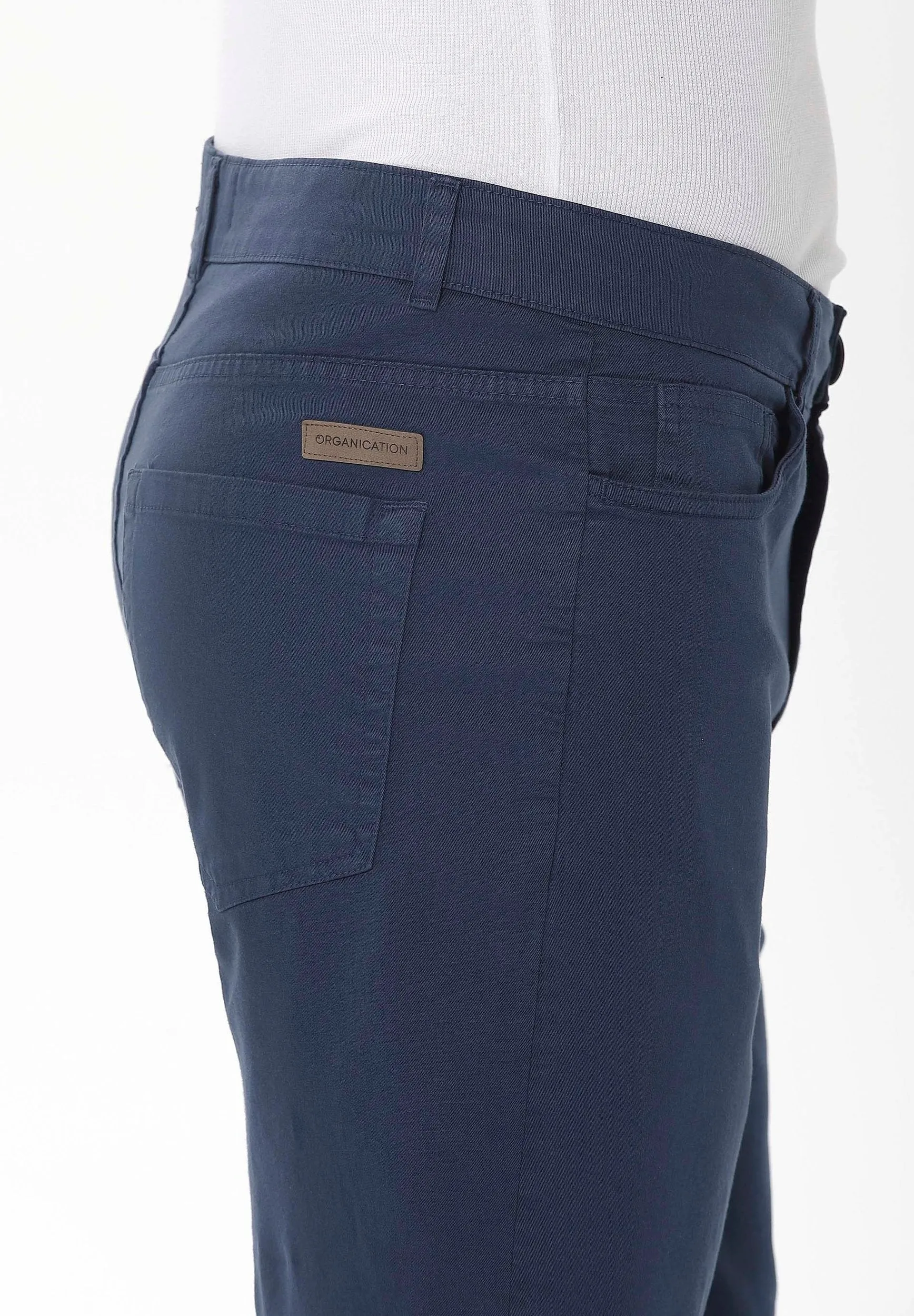 Men's Five-Pocket Organic Cotton Shorts Navy sold by Ivalo.com product image thumbnail 5