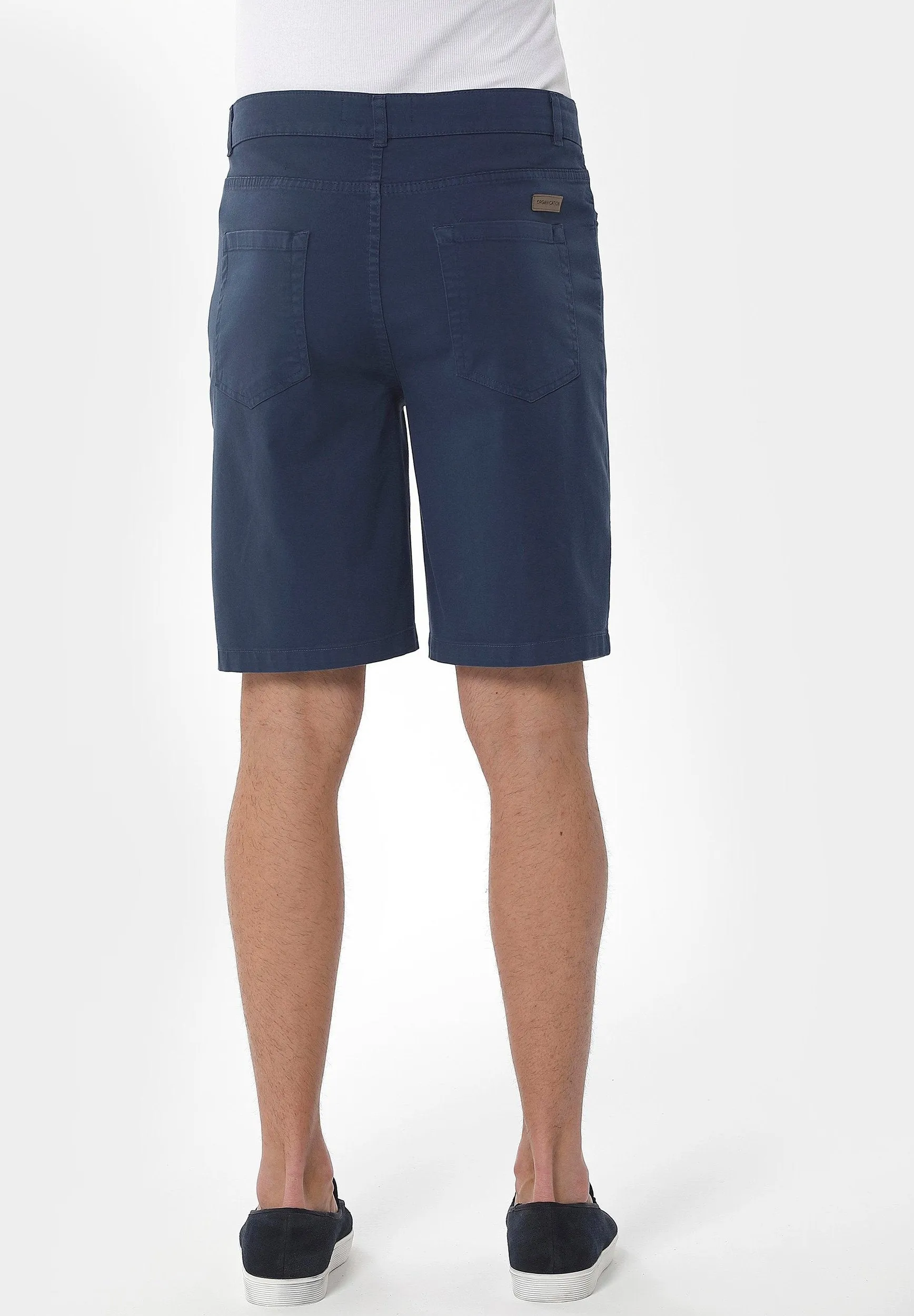 Men's Five-Pocket Organic Cotton Shorts Navy sold by Ivalo.com product image thumbnail 4
