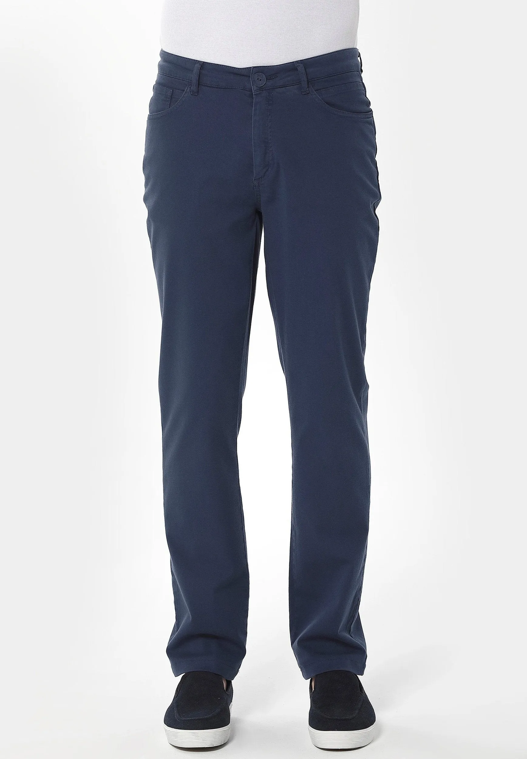 Men's Five-Pocket Organic Cotton Trousers Navy sold by Ivalo.com