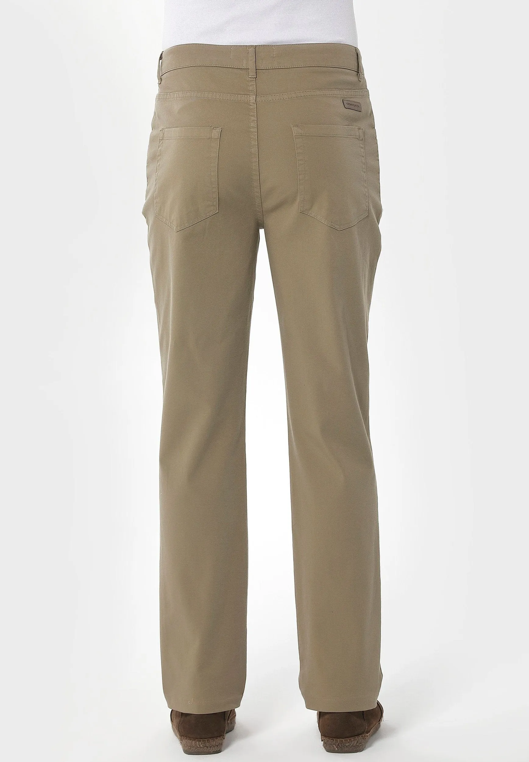 Men's Five-Pocket Organic Cotton Trousers Olive sold by Ivalo.com product image thumbnail 4