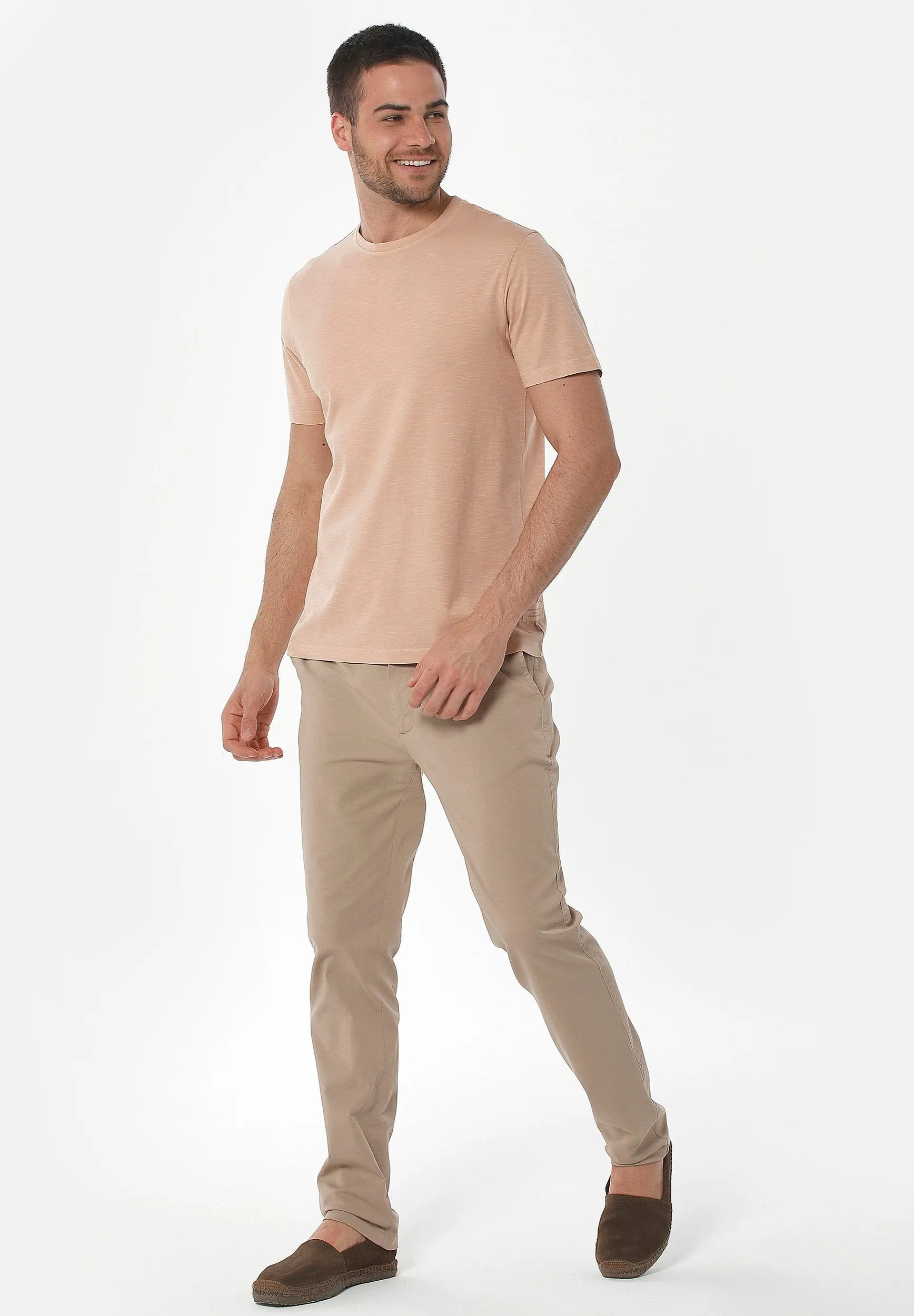 Men's Five-Pocket Organic Cotton Trousers Beige sold by Ivalo.com product image thumbnail 2