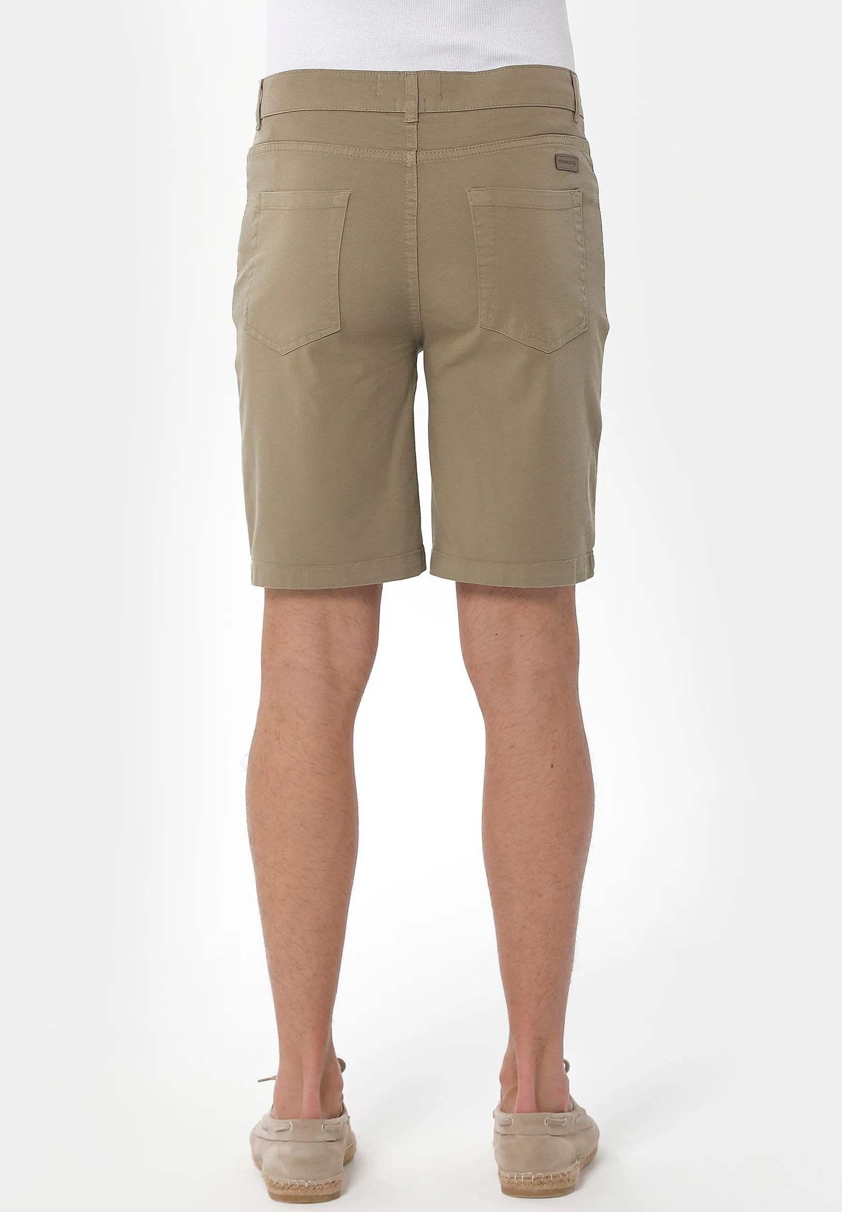 Men's Five-Pocket Organic Cotton Shorts Olive sold by Ivalo.com product image thumbnail 4