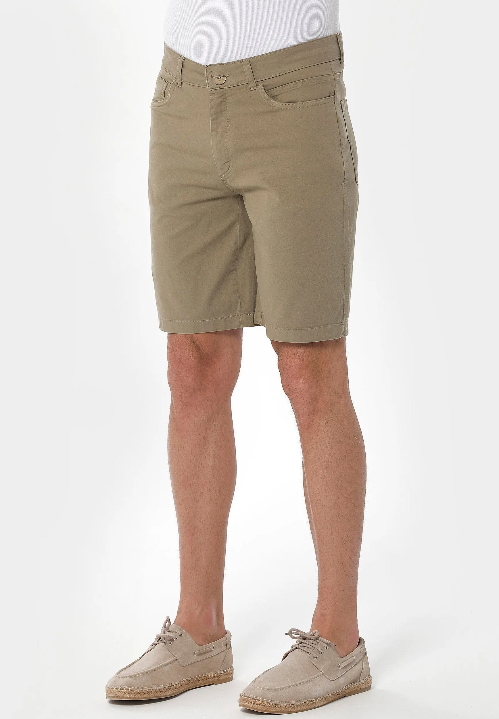 Men's Five-Pocket Organic Cotton Shorts Olive sold by Ivalo.com product image thumbnail 3