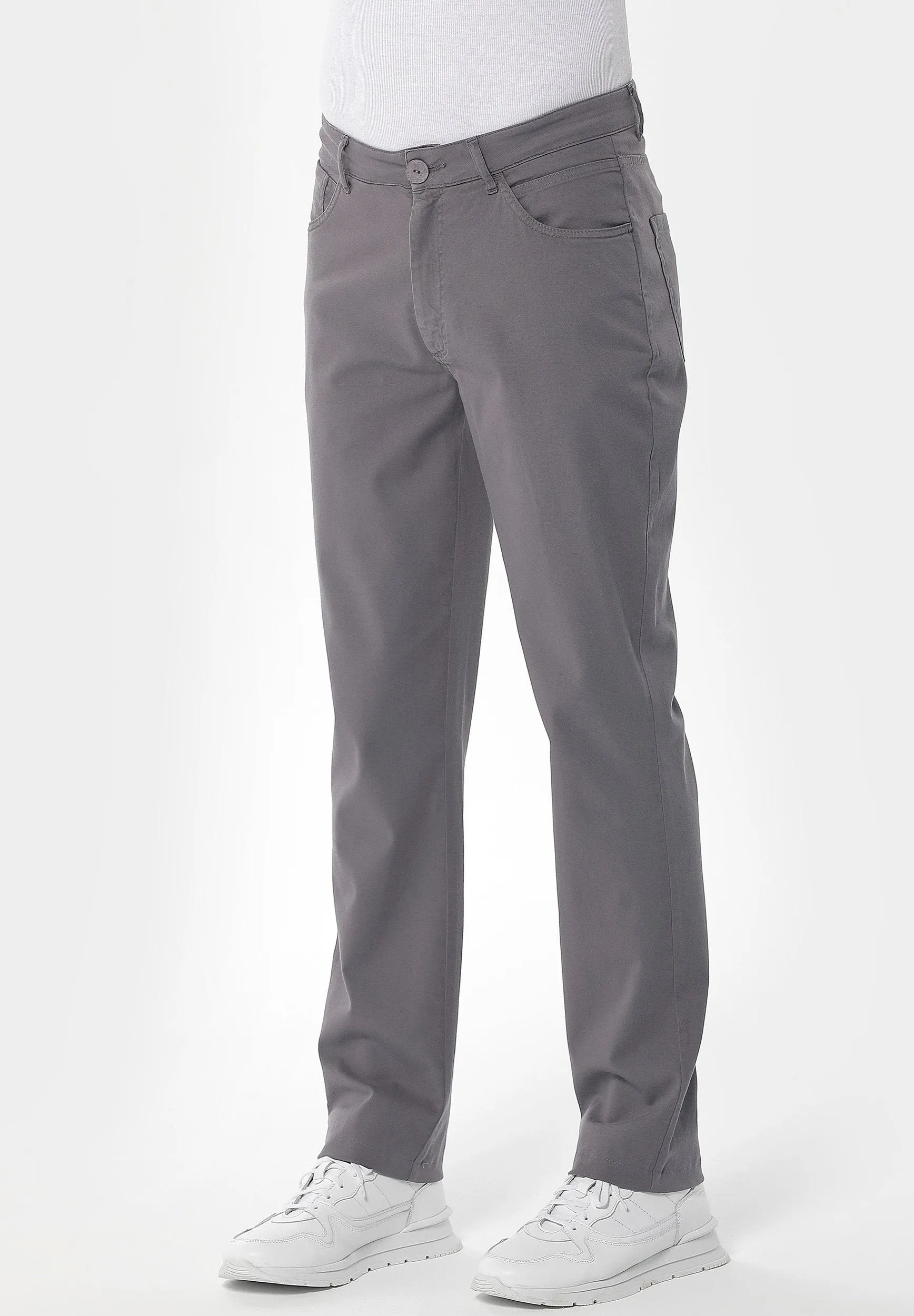 Men's Five-Pocket Organic Cotton Trousers Shadow sold by Ivalo.com product image thumbnail 3