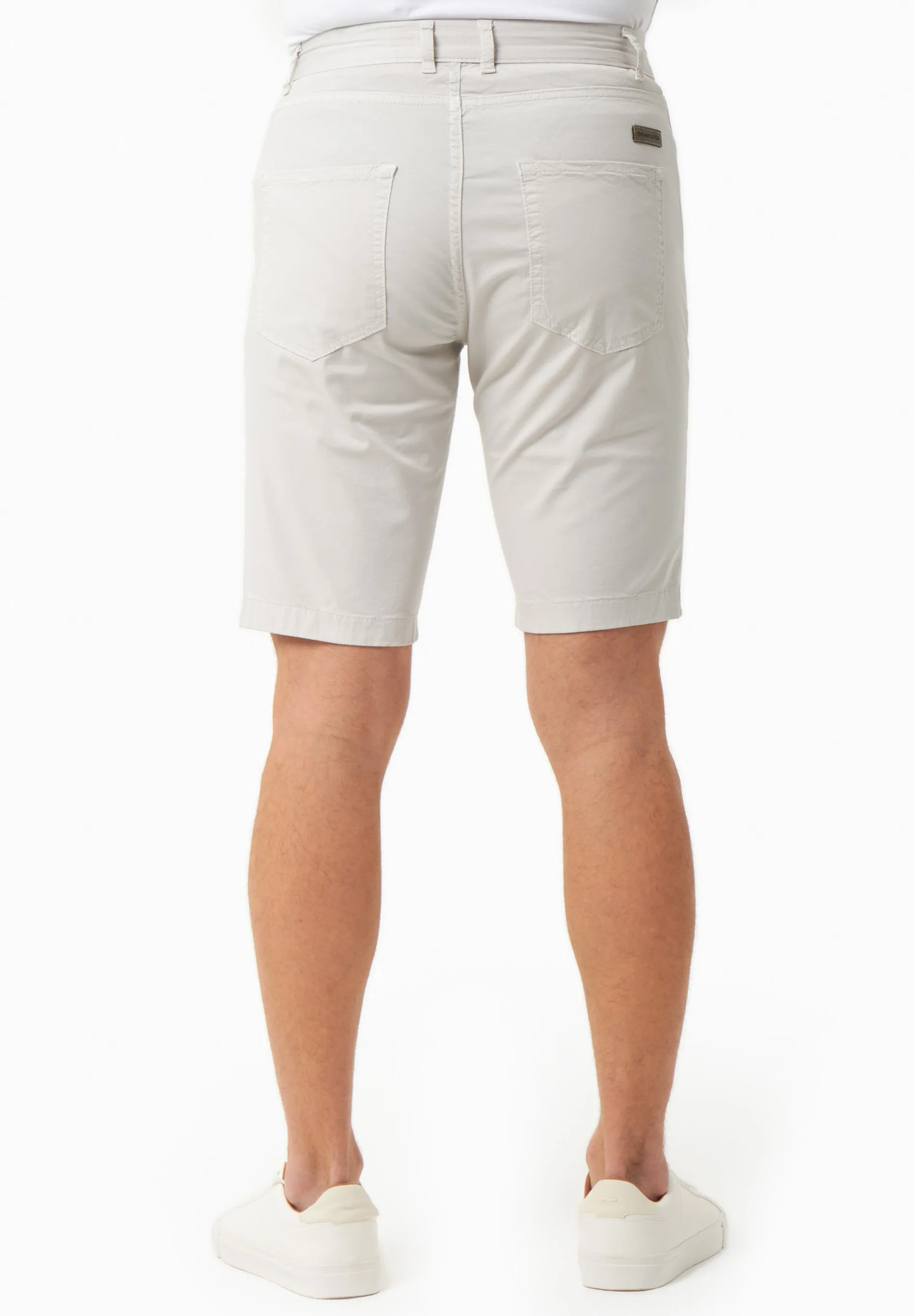 Men's Regular Fit Organic Cotton Shorts Light Grey sold by Ivalo.com product image thumbnail 4