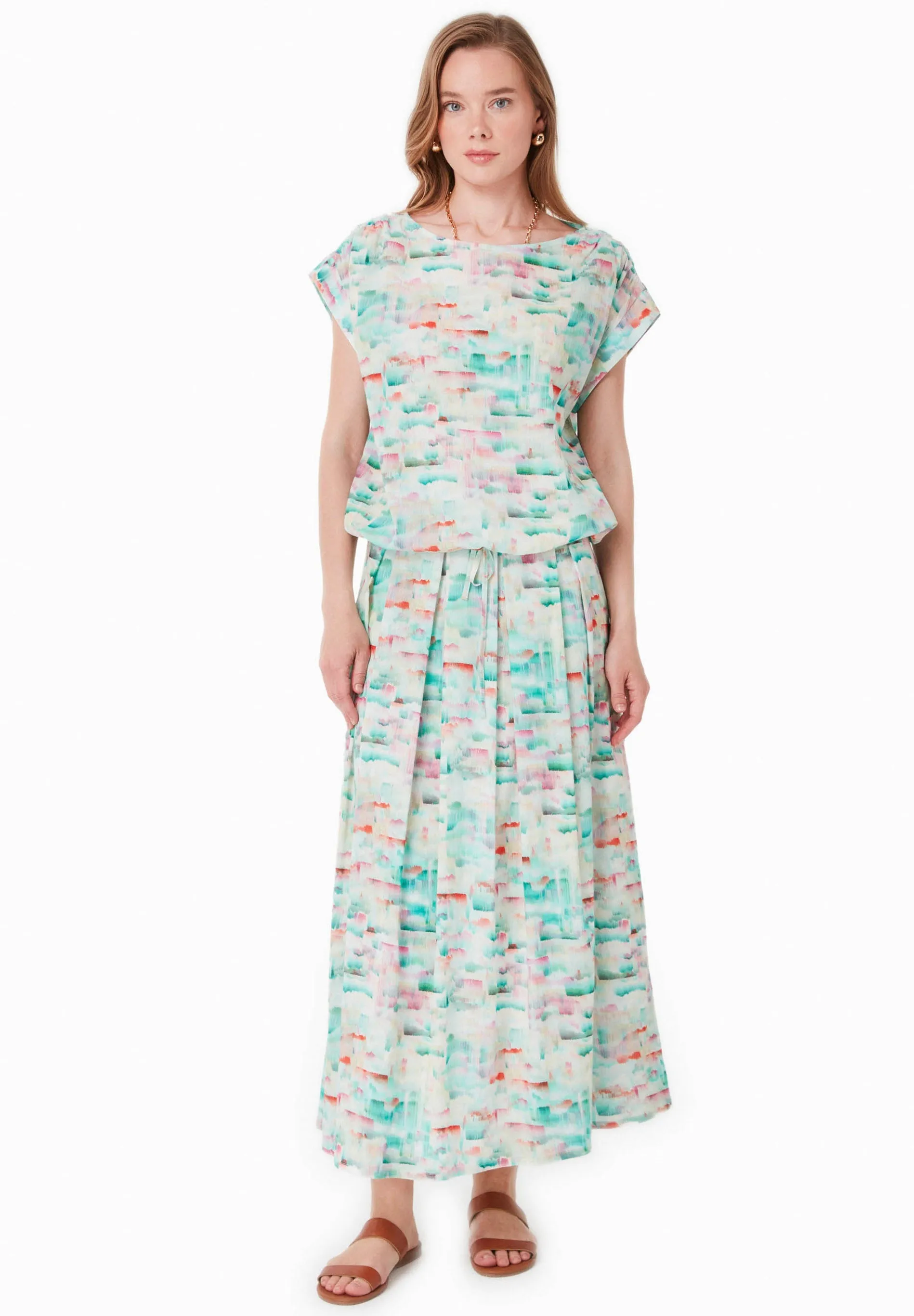 Long Crinkle Voile Skirt Brushed Effect sold by Ivalo.com product image thumbnail 2