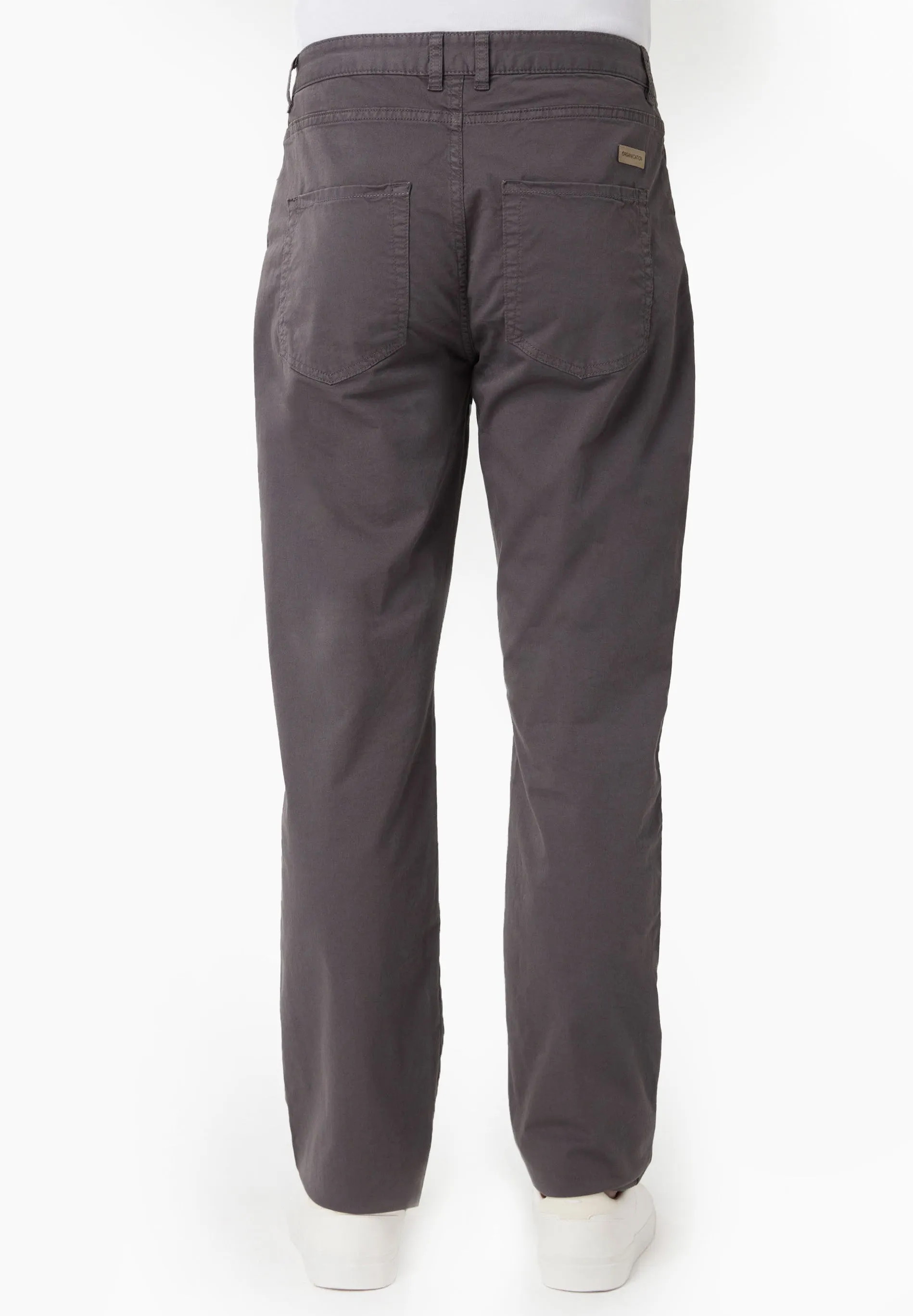 Men's Regular-Fit Organic Cotton Trousers Asphalt sold by Ivalo.com product image thumbnail 3